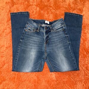 Time and Tru Blue Straight Leg Jeans with Gradient Fade